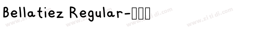 Bellatiez Regular字体转换